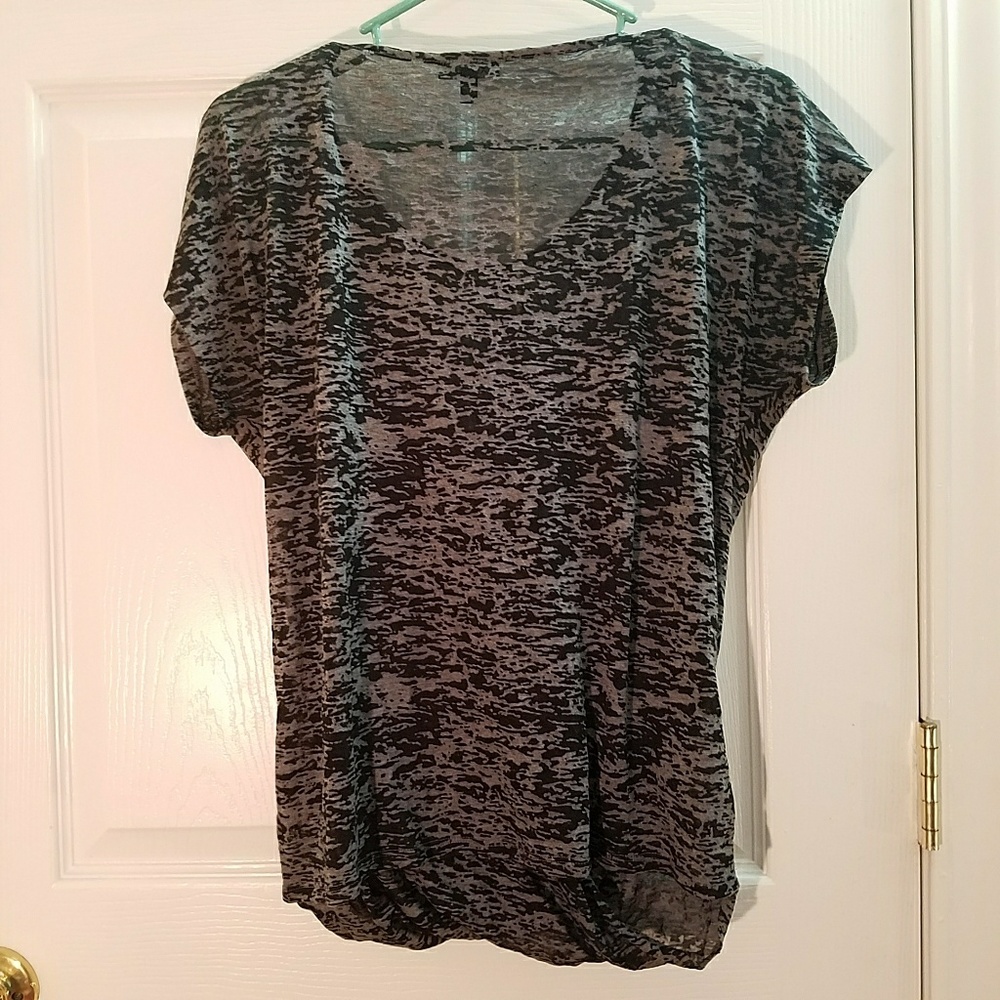 🤍EXPRESS GRAY WRAP SHIRT🤍 - Picture 2 of 3